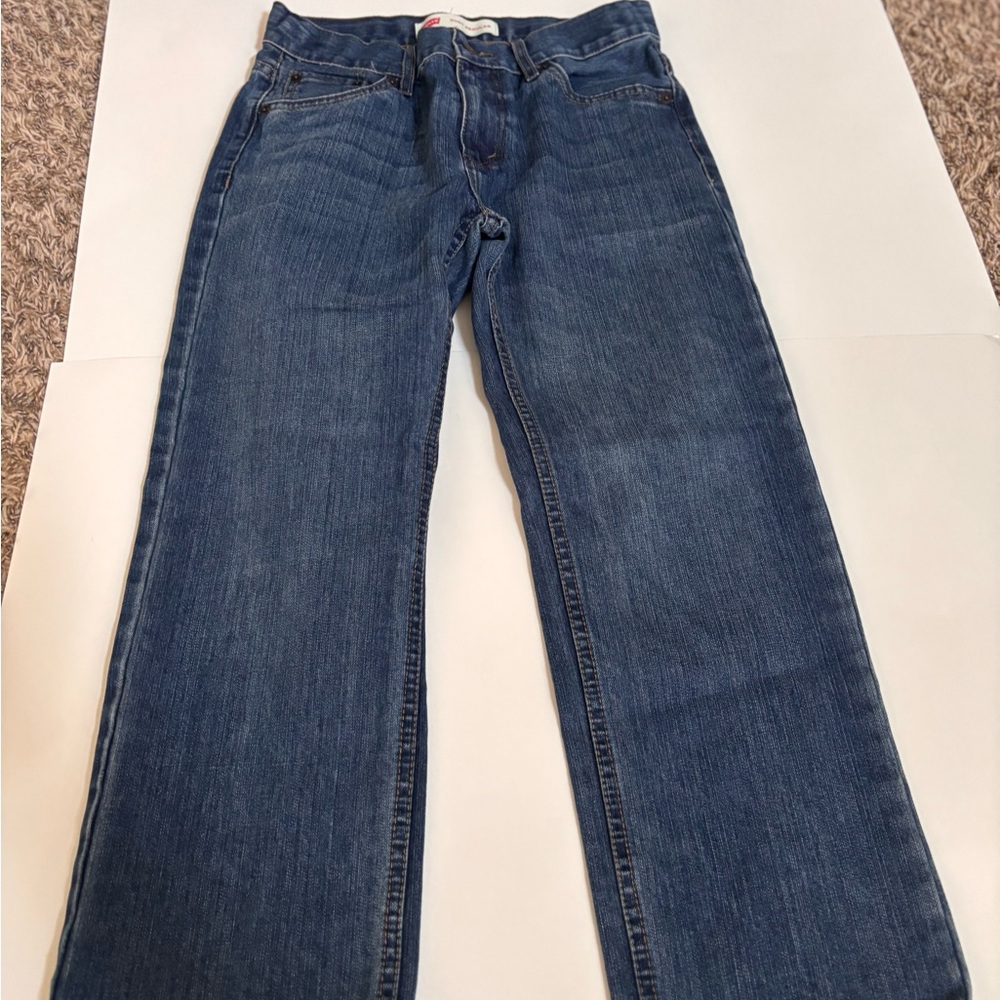 Levis 550 Jeans Youth 10 Husky Blue Denim Relaxed Fit Straight Leg 30/26